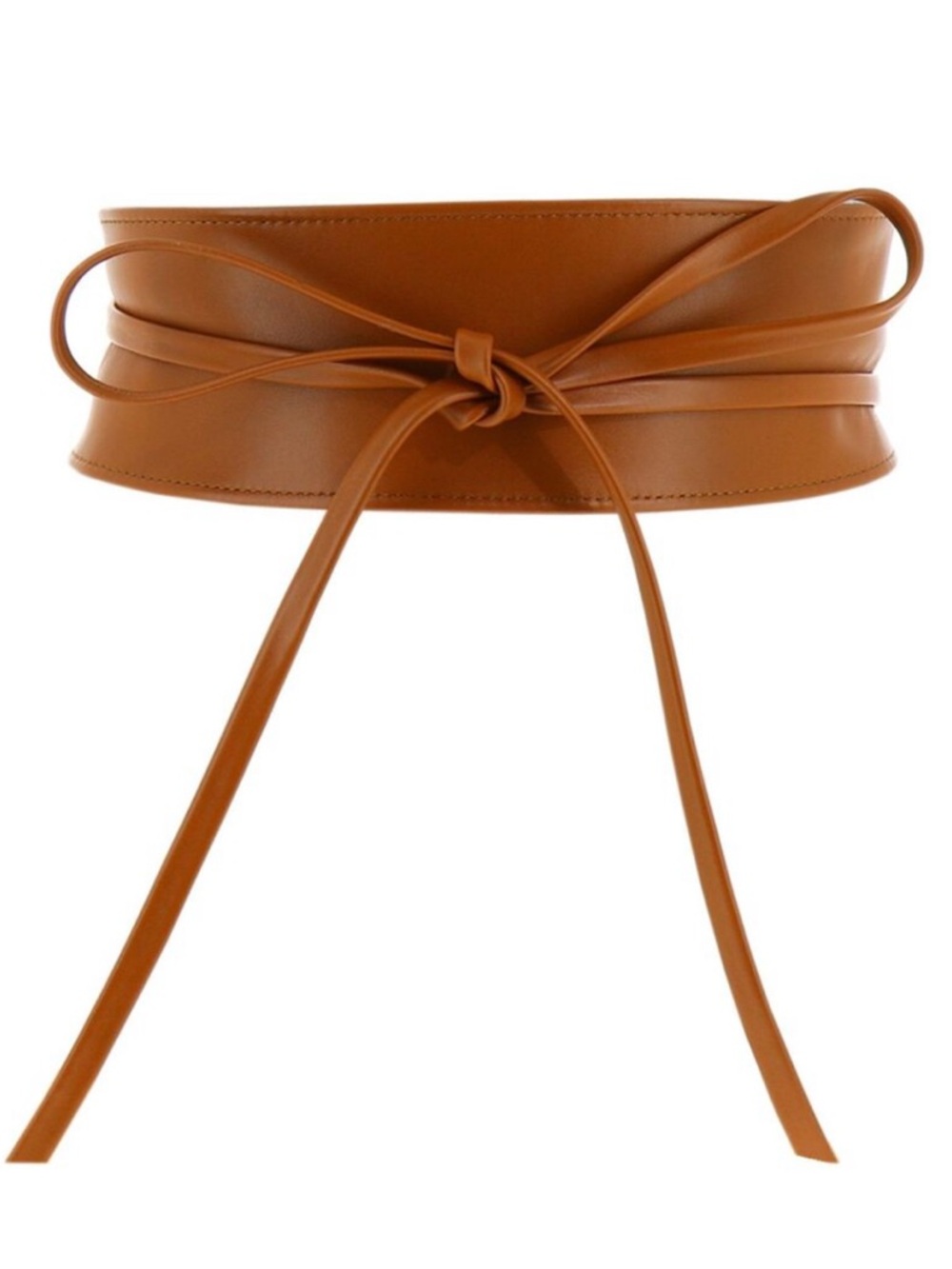 Timeless smooth Italian full grain cowhide leather Obi belt. - Picture 2 of 4